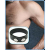 Leather 3-Snap Cock Ring for Intense Pleasure - Model C3R-001 - Male - Enhance Stamina and Sensations - Black - Adult Naughty Store