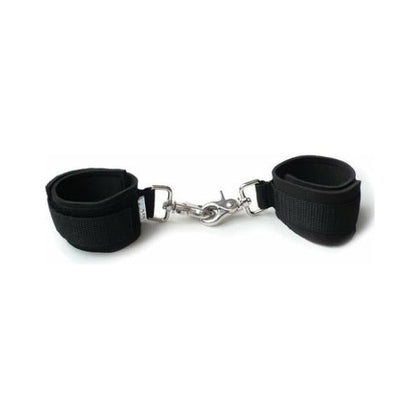 Kinklabs Neoprene Black On Black Cuffs - KL921 All Black Wrist/Ankle Restraints for Women and Wrist Restraints for Men