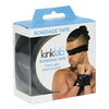 Kinklab Bondage Tape Unisex Black - Reusable Non-Sticky BDSM Restraint Tape for Alluring Sensory Play and Intimate Bondage Experiences