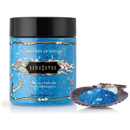 Kama Sutra Treasures of the Sea Bath Salts - Luxurious Skin Nourishment for a Relaxing Blue Paradise