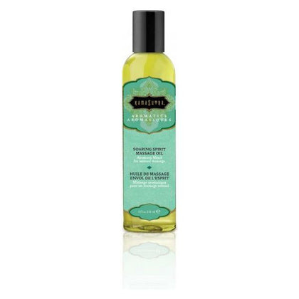 Kama Sutra Aromatic Massage Oil - Soaring Spirit 8oz - Sensual Essential Oil Blend for Full Body Massage - Skin Nourishing and Hydrating - Made in the USA - Adult Naughty Store