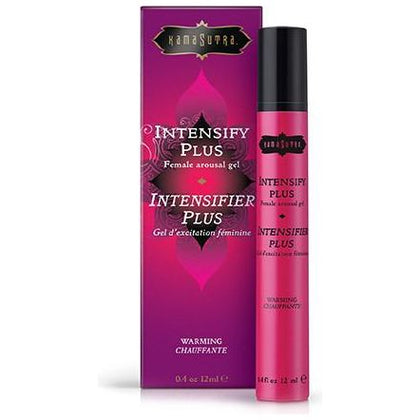 Kama Sutra Intensify Plus Warming Female Arousal Gel - Enhance Sensual Pleasure with Gentle Pulsating Warmth - Model: .4oz, Gender: Female, Area of Pleasure: Clitoral Stimulation, Color: N/A - Adult Naughty Store