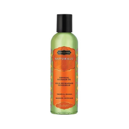 Kama Sutra Naturals Tropical Mango Massage Oil - Exquisite Sensual Pleasure Blend for Intimate Massages - 2fl Oz - Adult Naughty Store