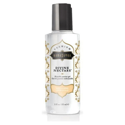 Divine Nectars Vanilla Creme Water-Based Flavored Body Glide - Sensual Pleasure Enhancer for All Genders - 5 oz