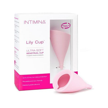 Intimina Lily Cup A Menstrual Cup - The Ultimate Comfort and Protection for Medium Flow, Higher Cervix Individuals - Reusable, Eco-Friendly, and Hassle-Free Period Solution