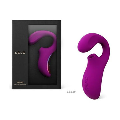 Lelo Enigma Deep Rose Dual Action Sonic Massager - Model E-2001 - For Intense Orgasms, Clitoral and G-spot Stimulation - Women's Pleasure Toy - Deep Rose Color