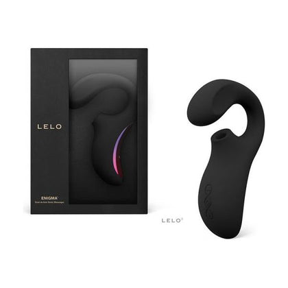 Lelo Enigma Black Sonic Dual Action Clitoral and G-Spot Massager for Intense Orgasms - Women's Pleasure Toy