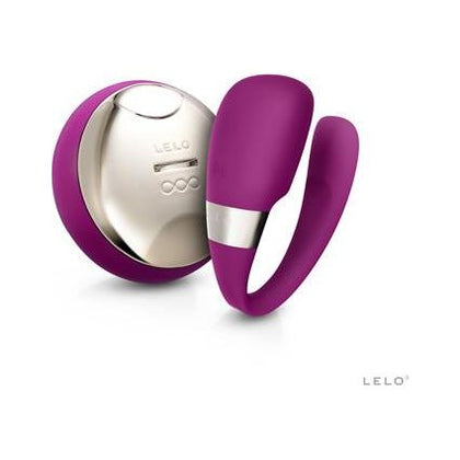 LELO Tiani 3 Couples Massager - Deep Rose, Dual Stimulation Vibrator for Intense Pleasure - Adult Naughty Store