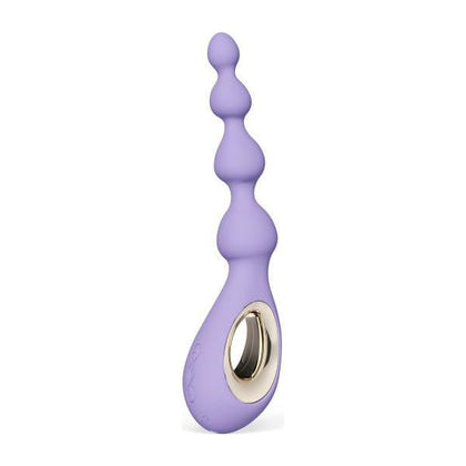 Introducing the Lelo Soraya Beads Violet Dusk Anal Beads Massager (Model: Soraya Beads) for Her - Indulge in Sensational Pleasure!
