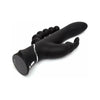 Happy Rabbit Triple Curve Black Rechargeable Rabbit Vibrator - Model HR-TCRV-BLK - For Women - Intense Stimulation for G-Spot and Clitoral Pleasure