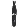 Love Honey Happy Rabbit Rechargeable Wand Vibrator - Model HRWV-01 - Intense External Stimulation for Women - Black - Adult Naughty Store