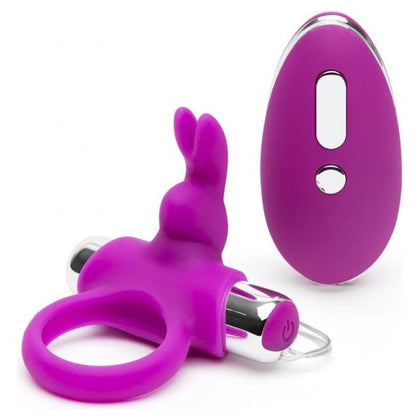 Lovehoney Happy Rabbit Remote Control Vibrating Cock Ring Purple - Adult Naughty Store