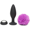 Love Honey Happy Rabbit HR-500 Vibrating Bunny Tail Butt Plug - Unisex Anal Pleasure Toy - Black - Adult Naughty Store