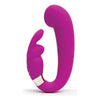 Love Honey Happy Rabbit G-Spot Clitoral Curve Vibrator - Model HR-GC-001 - Women's Dual Pleasure - Purple - Adult Naughty Store