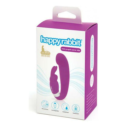 Love Honey Happy Rabbit G-Spot Clitoral Curve Vibrator - Model HR-GC-001 - Women's Dual Pleasure - Purple