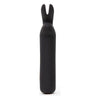 Lovehoney Happy Rabbit Rabbit Ears Bullet Vibe Black - Powerful Clitoral Stimulation for Women - Adult Naughty Store