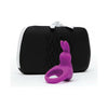 Love Honey Happy Rabbit Vibrating Cock Ring Kit 2 Piece - Black, Model HR-CRK2, Male Pleasure, Clitoral Stimulation