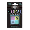 Little Genie Behind Closed Doors 4Oral Sex Dice - Intimate Pleasure Game for Couples - Model 4 - Unisex - Oral Stimulation - Sensual Black