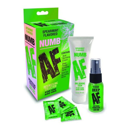 Little Genie Numb AF Kit - Anal Numbing Cream, Deep Throat Spray, and Oral Mints for Enhanced Pleasure - Model NG-NAFK-001 - Unisex - Desensitizing Collection for Heightened Sensations - Spea - Adult Naughty Store