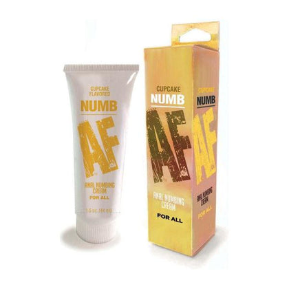 Introducing the Sensual Delights: Little Genie Productions Numb AF Cupcake Flavored Anal Gel - Model 2023 for Enhanced Pleasure in Anal Play for All Genders - Delicious Cupcake Flavour