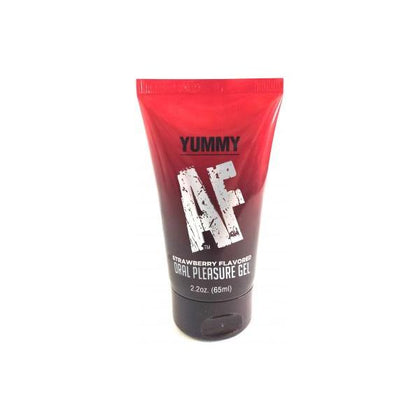 Little Genie Yummy AF Oral Pleasure Gel - Strawberry Flavored Lubricant for Intimate Moments