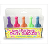 Little Genie Productions Super Fun Penis Party Candles - Colorful Bachelorette Party Decorations - Adult Naughty Store