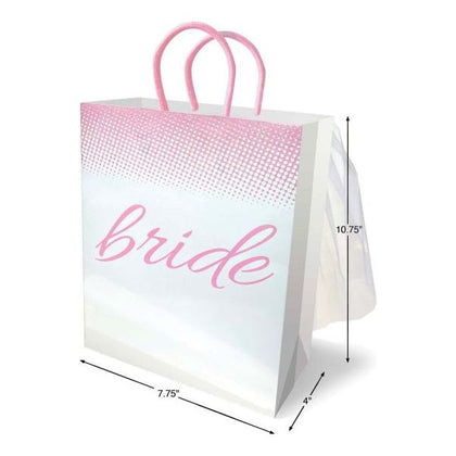 Little Genie Bride Veil Gift Bag for Adults White Wedding Bachelorette Party Bag