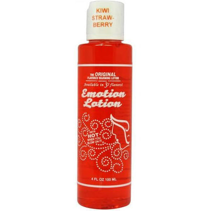 Emotion Lotion Kiwi Strawberry - Sensational Warming Water-Based Flavored Lubricant for Intimate Moments - Model EKSL-2021 - Unisex - Enhances Pleasure and Intimacy - Vibrant Green