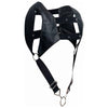 DNGEON Cropped Harness with Cock Ring - Male Basics DMBL08 - Black - Men's Bondage Restraint and Pleasure Toy - Adult Naughty Store