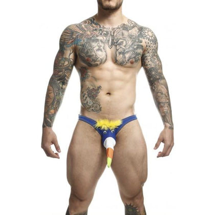 MOB Eroticwear Toucan Royal Blue Bikini Small - Men's Underwear for Sensual Pleasure - Adult Naughty Store