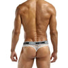 Male Power Peep Show Lo Rise Thong - White, Small-Medium (Model: PS-1001-SM) - Adult Naughty Store