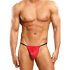 Male Power Satin Lycra Red G-String Posing Strap O-S for Men - Ultimate Comfort and Style - Adult Naughty Store