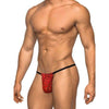 Male Power Stretch Lace Red Posing Strap - Model PLS-100, Unisex, Sensual Pleasure, One Size - Adult Naughty Store