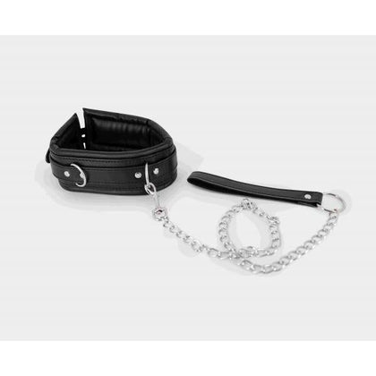 Male Power Fetish Faux Leather Collar and Leash Set - Model 2023 - Men's Bondage and Fetish Sex Toy for Couples - Black - Adult Naughty Store