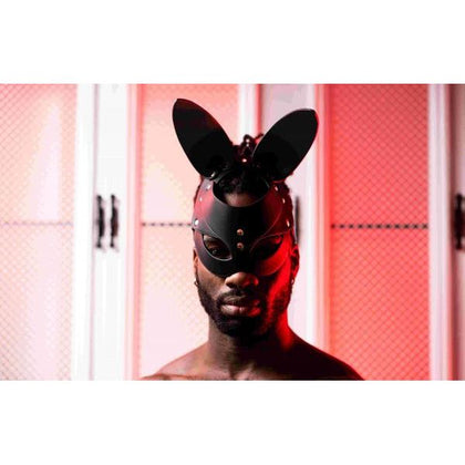 Male Power Fetish Bunny Mask - Model 2023 - Unisex - Stimulating Sensations - Black - Adult Naughty Store