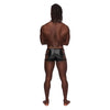 Male Power Underwear Vulcan Studded Harness Black L/XL - Men's Faux Leather Fetish Cage Shorts for Sensational Pleasure (Model VSH-001) - Adult Naughty Store