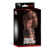 Male Power Underwear Vulcan Studded Harness Black L/XL - Men's Faux Leather Fetish Cage Shorts for Sensational Pleasure (Model VSH-001) - Adult Naughty Store