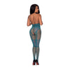 Magic Silk Exposed Collection Teal Seamless Cupless Catsuit O/S - Unleash Sensual Seduction in Style - Adult Naughty Store