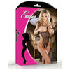 Seductive Sensations Cupless-Crotchless Teddy Black L-XL: Unleash Your Desires with Style - Adult Naughty Store