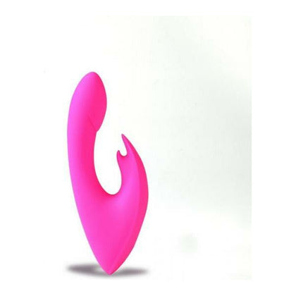 Maia Toys Rechargeable Silicone Rabbit Massager Leah Neon Pink - Dual Vibrating Points, 10 Pulsation Modes, Waterproof, Women's Pleasure Toy - Adult Naughty Store