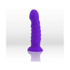 Maia Toys Porpora D3 Neon Purple Silicone Ribbed Dong - Model D1, 8 inches - Female Pleasure - Adult Naughty Store