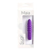 Maia Toys Sugr Mini Bullet Vibrator Purple - Curved Silicone Pleasure for Intense Stimulation - Adult Naughty Store