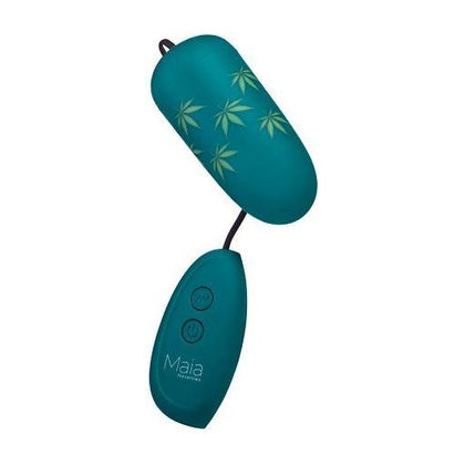 Maia Toys Budzee Rechargeable Wired Egg Vibrator - Model BV-420L - Unisex Pleasure - Pot Leaf Pattern - Adult Naughty Store