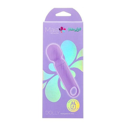 Maia Toys Dolly Purple Silicone Mini Wand Rechargeable - Powerful 10 Function Mini Wand Massager for Women's Pleasure - Adult Naughty Store