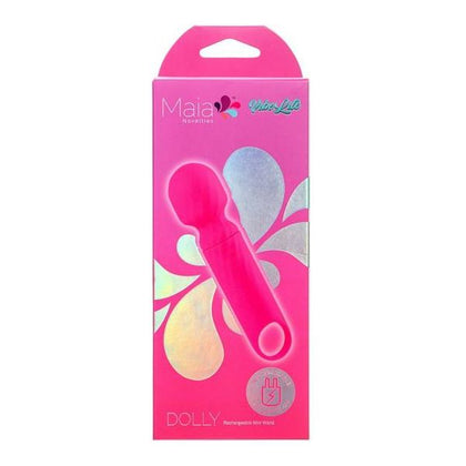 Maia Toys Dolly Pink Mini Wand Rechargeable Vibrator - Model DW-2023 - For Women - Clitoral Stimulation - Silky Soft Silicone