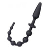 Maia Toys Sorra 2-Ended Anal Beads & Plug - Model S2ABP-2022 - Unisex Pleasure - Black - Adult Naughty Store