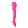 Maia Toys Zoe Rechargeable Dual Vibrating Wand Hot Pink Massager - Model ZR-2000 - For Women - Full Body Pleasure - Hot Pink
