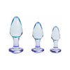 Maia Novelties Butties Acrylic Anal Trainer Butt Plug Set - Model 2024 - Unisex - Anal Play - Purple to Blue Gradient