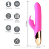 Maia Toys Dream Super Charged Silicone Rabbit Vibrator Pink - Model DSC-RV-PNK - For Women - Dual Stimulation - Intense Pleasure - Rechargeable & Waterproof
