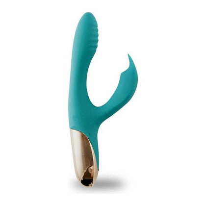 Maia Toys Skyler Silicone Bendable Rabbit Vibrator - Model SKY-001 - Rechargeable Dual-Stimulation Toy for Women - Clitoral and G-Spot Pleasure - Green